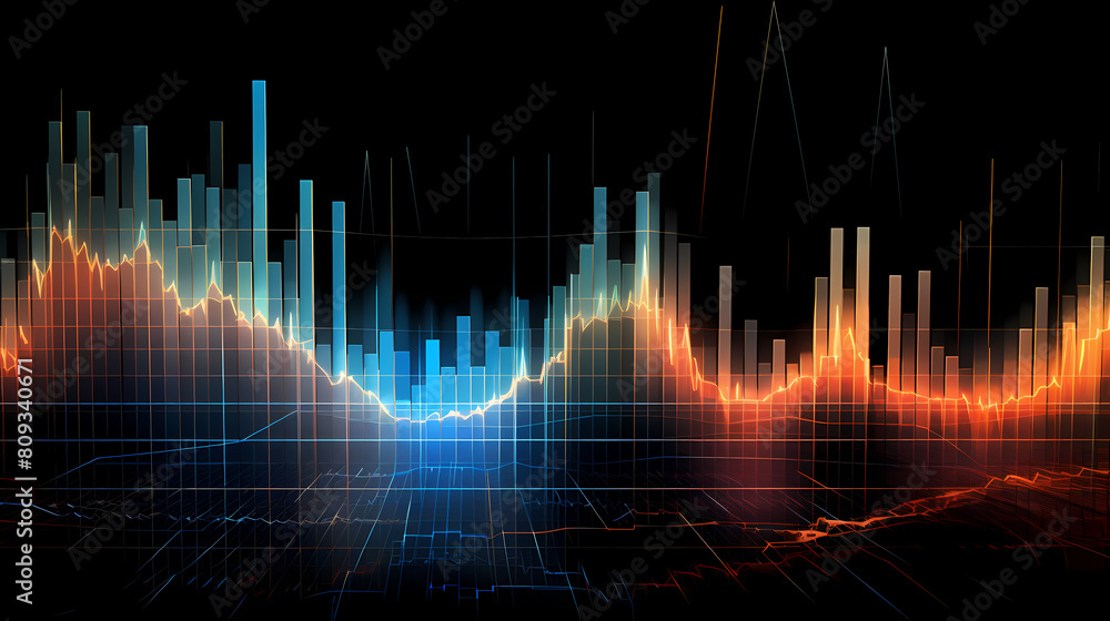 Stock market background with rising chart and financial data Stock market background with rising chart and financial data