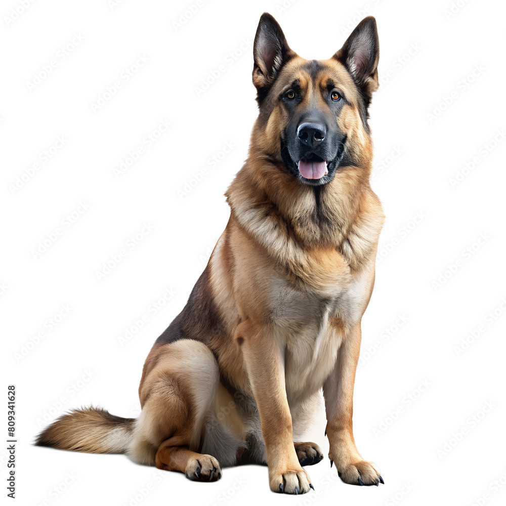 Sitting dog isolated on transparent background, png Sitting dog isolated on transparent background, png