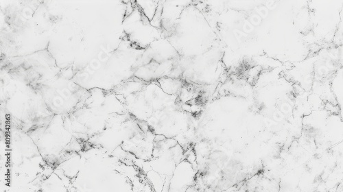 High-resolution image capturing the subtle elegance of white marble with intricate grey veining, ideal for backgrounds, wallpapers, or as a luxurious pattern for design projects