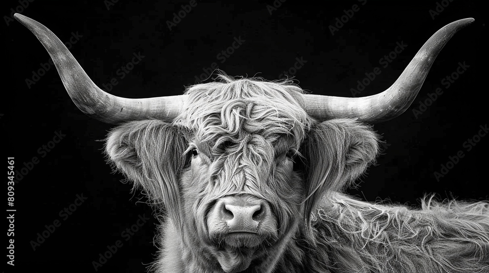black and white bull black and white bull