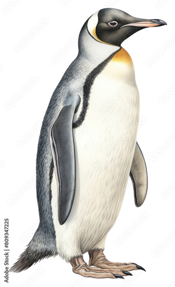 Fototapeta premium PNG Penguin animal bird white background. AI generated Image by rawpixel.