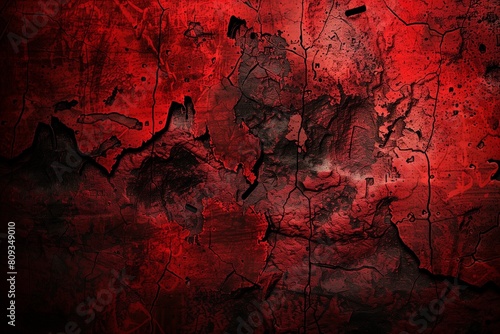 abstract red background with black grunge background texture in modern art design layout, Dark Red horror scary background. Dark grunge red texture concrete. Dark grunge red concrete.