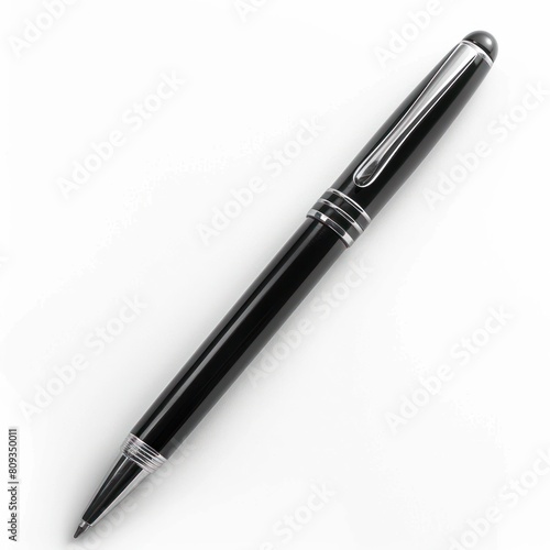 Clean and minimalist pen on a white background. Versatile and practical.
