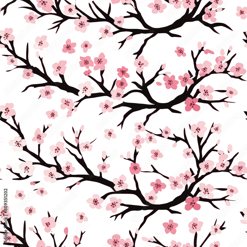 PNG Branchers chinese pink background backgrounds blossom pattern