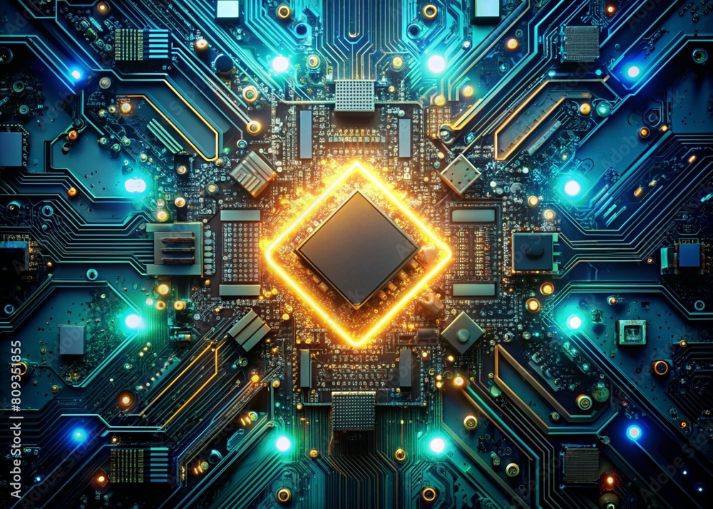 Fototapeta premium circuit board background