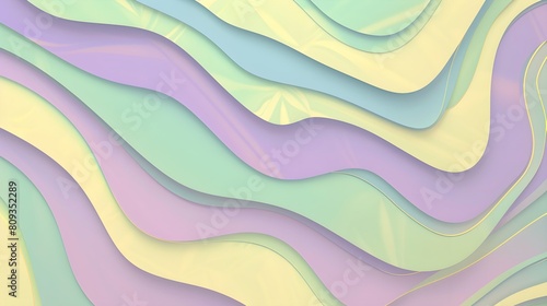 Light purple mint butter pastel shapeless flat abstract background with stripes  photo