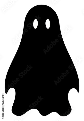 PNG Cartoon ghost silhouette symbol stencil animal