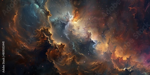 Space galaxy cloud nebula background