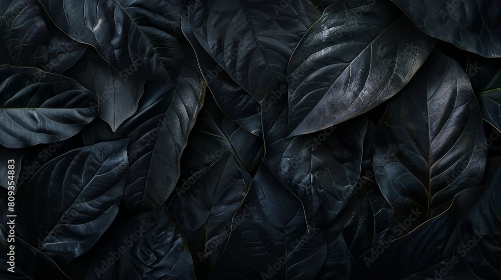Abstract Black Leaves Composition Abstract Black Leaves Composition
