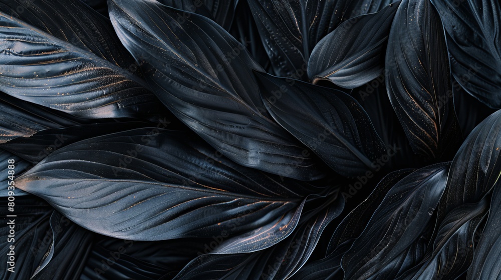 Abstract Black Leaves Composition Abstract Black Leaves Composition