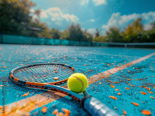 A photography of a tennis ball, sports, artistic photo