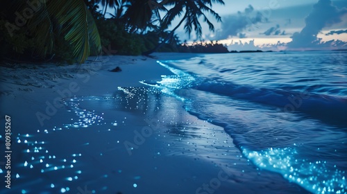 Magical Bioluminescent Plankton at Vaadhoo Island, Maldives