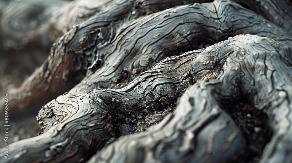 Weathered Tree Trunks in Windstorm Weathered Tree Trunks in Windstorm