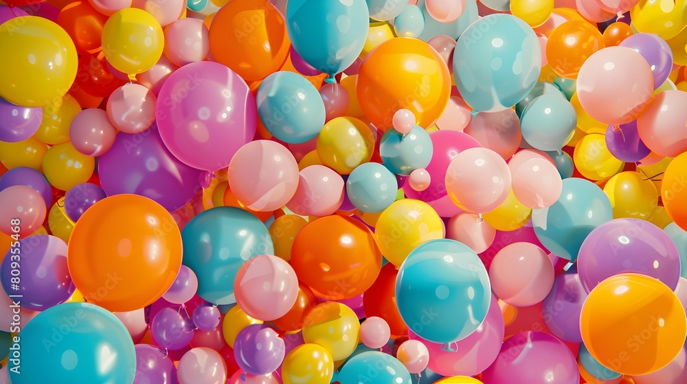 Bright and colorful balloons backdrop pattern Bright and colorful balloons backdrop pattern