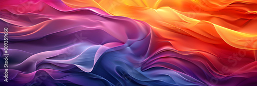 Abstract background with vibrant colorful waves, suitable for artistic and creative designs.