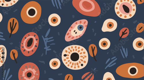 Enigmatic Eye Patterns - Unique and Rare Illustrative Designs. EPS 10.