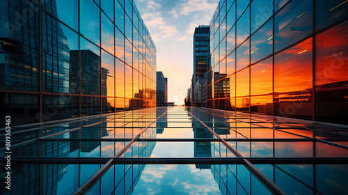 3D rendering of city skyline