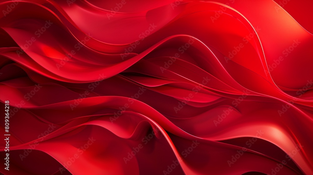 Obraz premium Red abstract background. Dynamic shapes composition