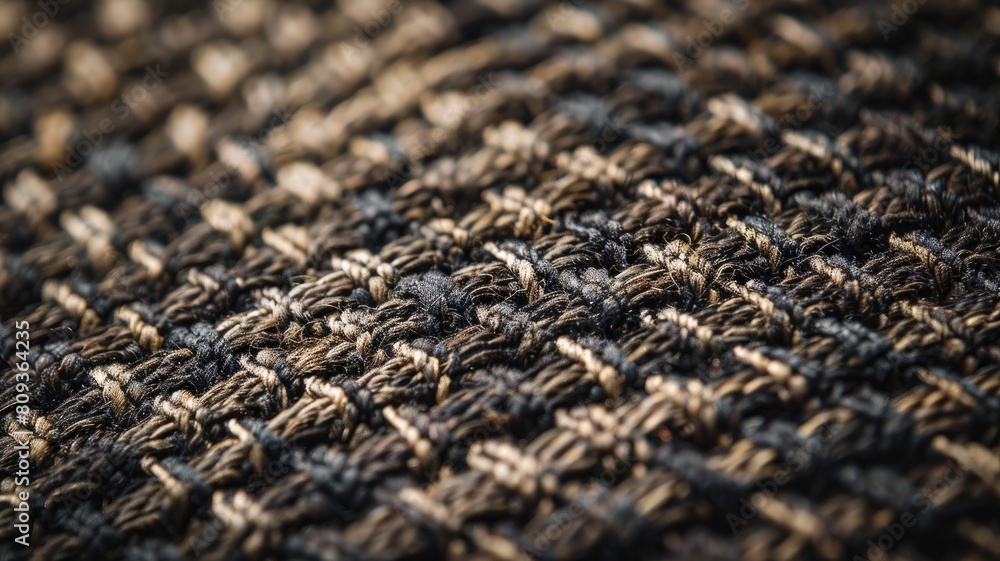 Close-up of textured fabric with woven pattern Close-up of textured fabric with woven pattern