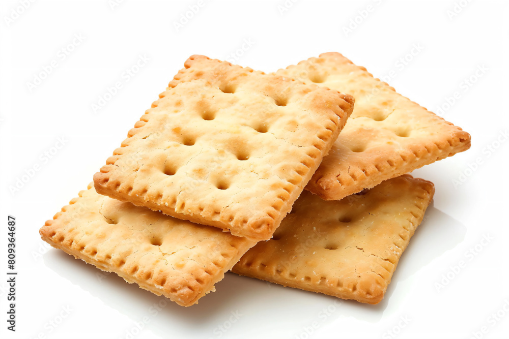 a pile of crackers on a white surface a pile of crackers on a white surface