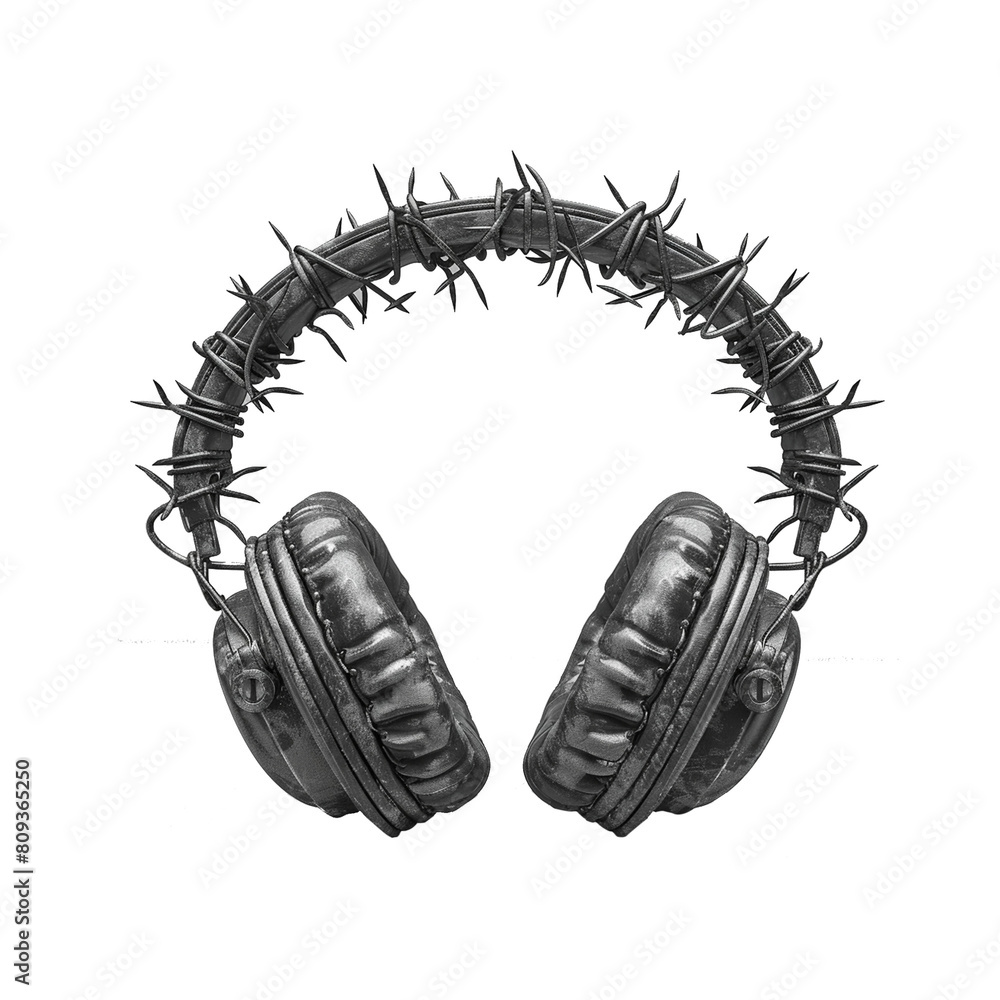 headphones isolated on white background headphones isolated on white background