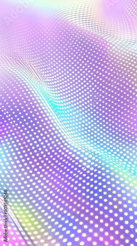 Wallpaper Mural A vibrant iridescent background with dots and lines in glowing fun colors.  Torontodigital.ca