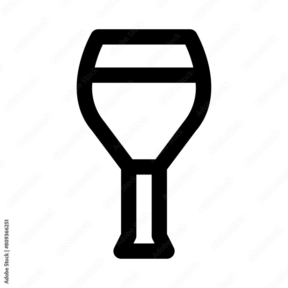 Wine icon line style Wine icon line style