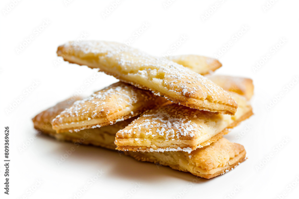 a stack of cookies with powdered sugar on top a stack of cookies with powdered sugar on top