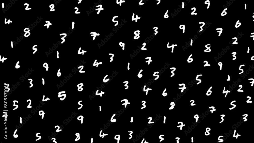 White wiggly hand drawn numbers pattern overlay doodle White wiggly hand drawn numbers pattern overlay doodle