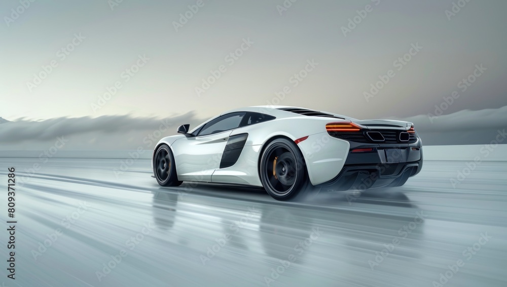 With each passing second, the supercar becomes more than just a vehicle--it’s a statement of minimalist elegance