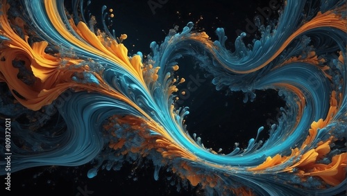 Fluid Dynamics": Dynamic visuals for multimedia impact.,abstract fractal background