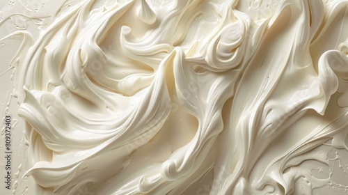 Smooth White Cream Texture Background