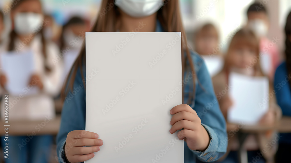 Silent Statement: Student with Blank Sign as a Call for Action Silent Statement: Student with Blank Sign as a Call for Action