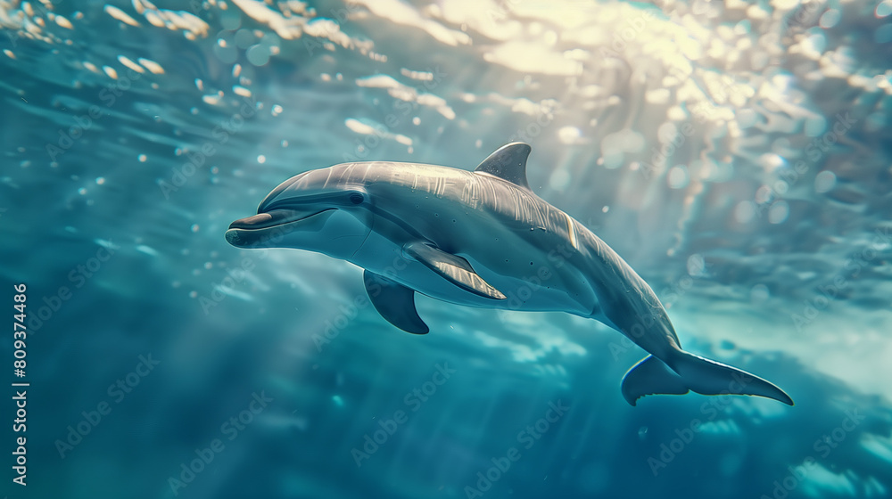 Fototapeta premium dolphin in the sea
