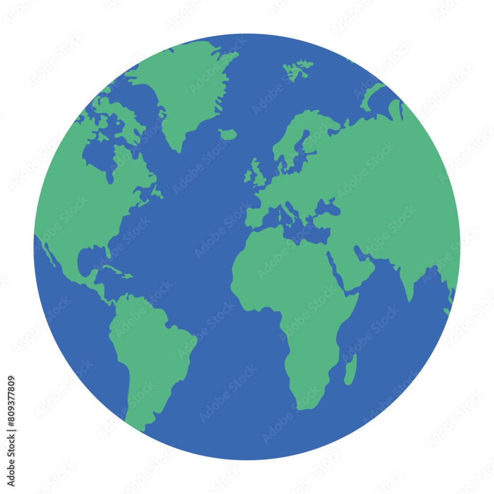 Earth planet icon Vector illustration