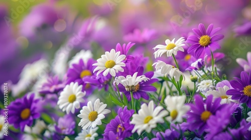Stunning Image of Purple and White Flowers