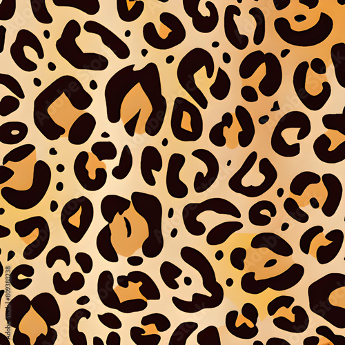 Abstract leopard print seamless pattern. Leopard skin texture background. © VYCstore