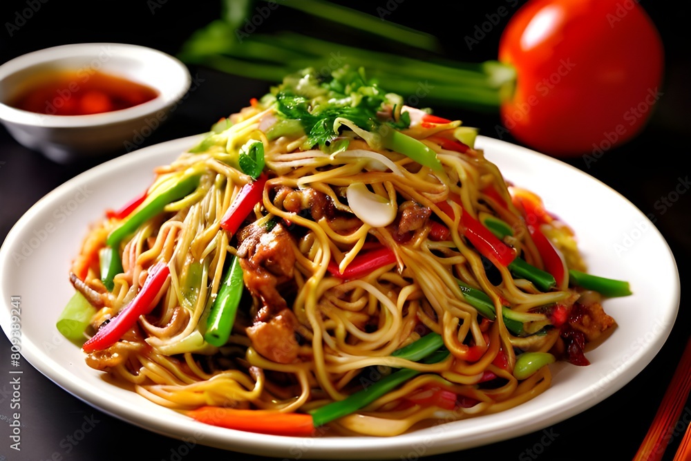 Chinese delicious chow mein Chinese delicious chow mein