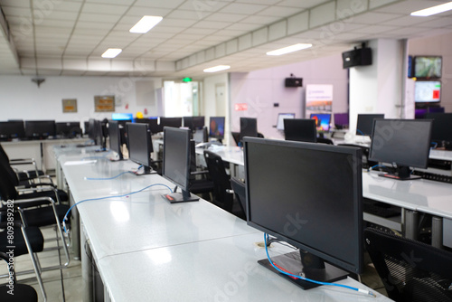 Office space with lots of computers
