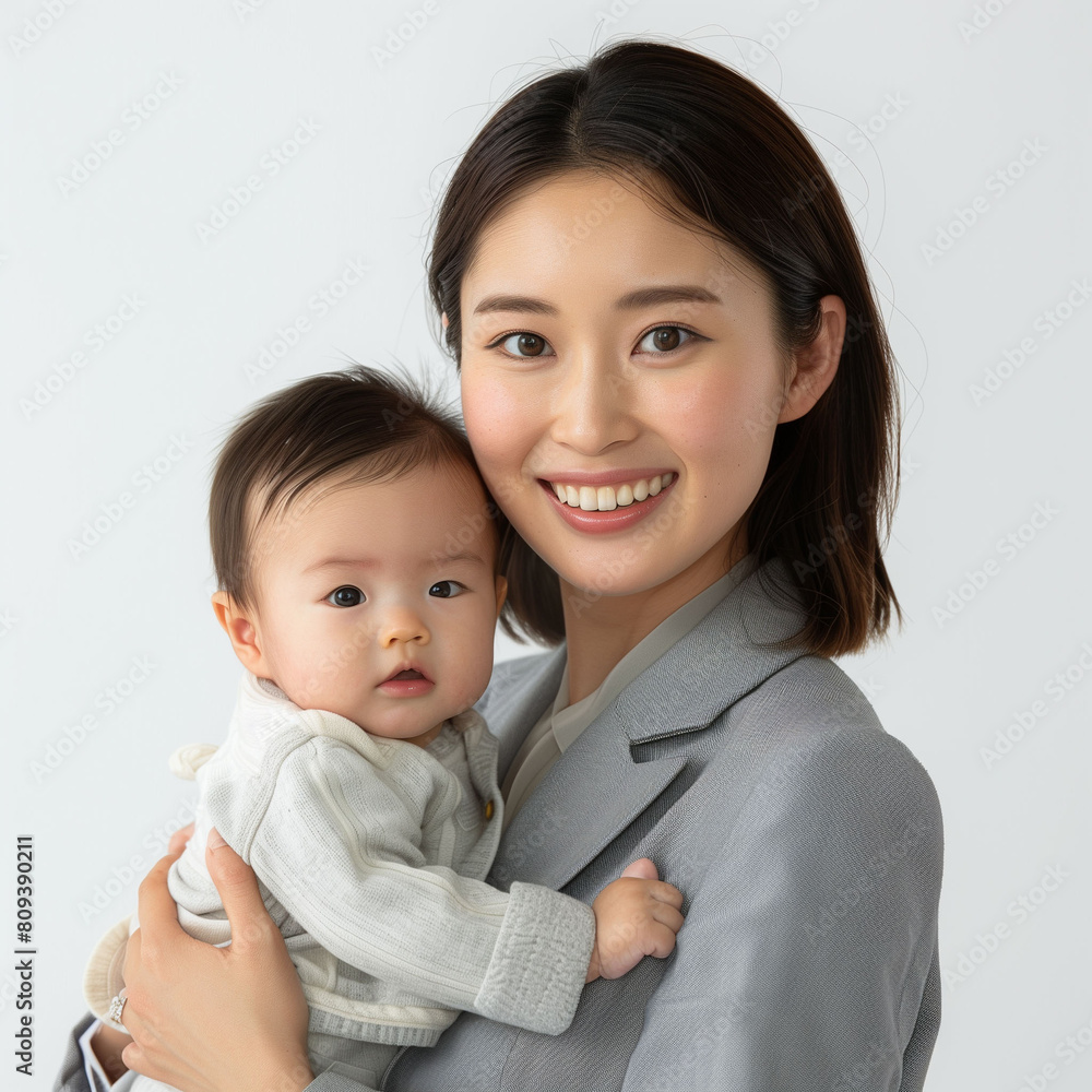 育児中の女性労働者