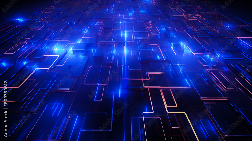 Abstract modern AI futuristic technology neon light effect network digital Connections data design background Abstract modern AI futuristic technology neon light effect network digital Connections data design background