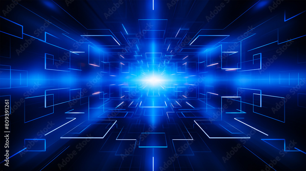 Abstract modern AI futuristic technology neon light effect network digital Connections data design background