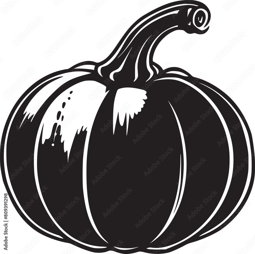 Pumpkin vector black and white Pumpkin vector black and white