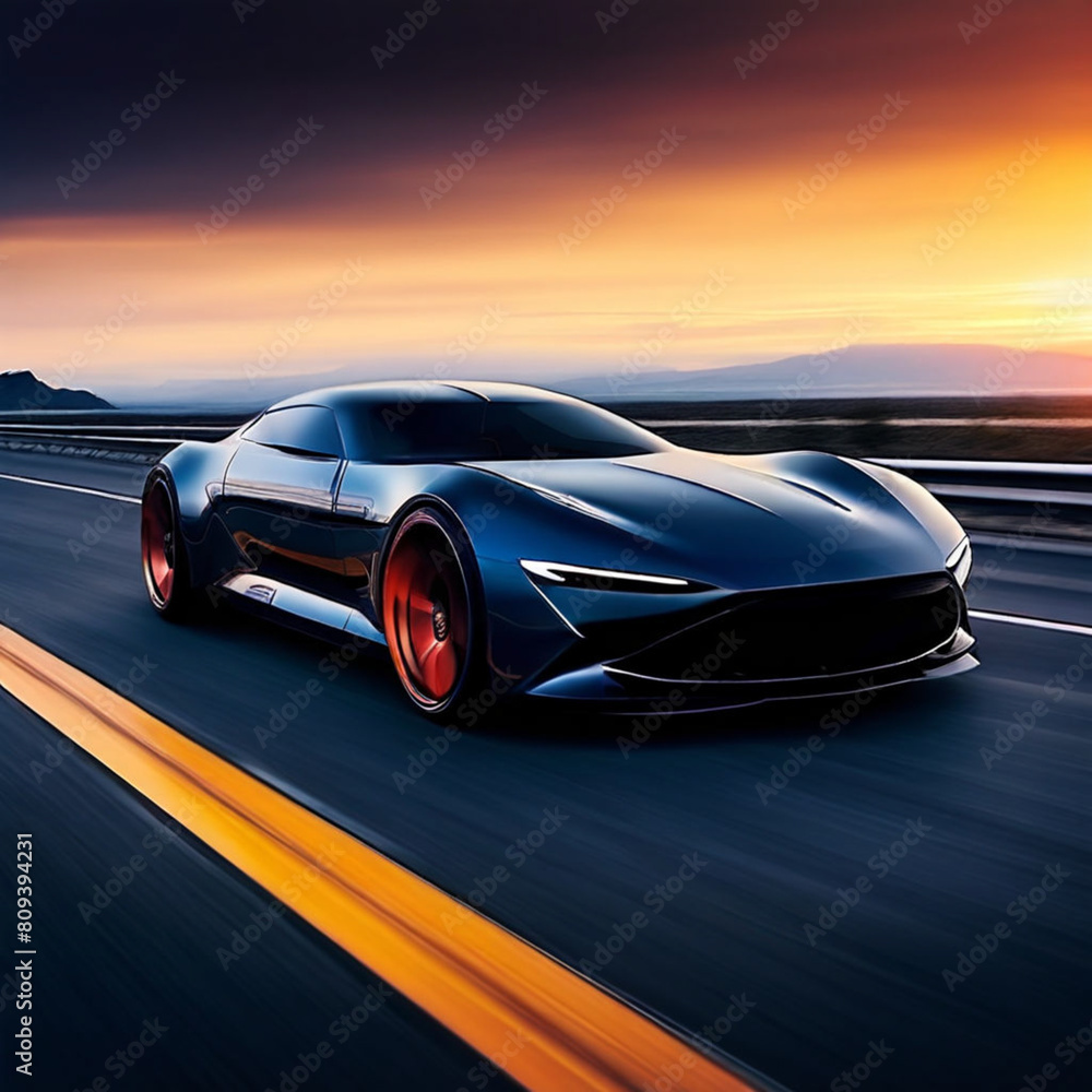 Naklejka premium Revolutionary Rides The Essence of Modern Automotive Excellence