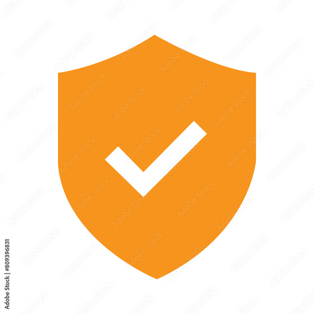 Security shield icon design illustration. Security shield icon design illustration.