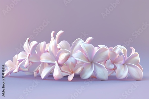 Crown Flower  soft lilac background  polished magazine look  even lighting  straighton perspective
