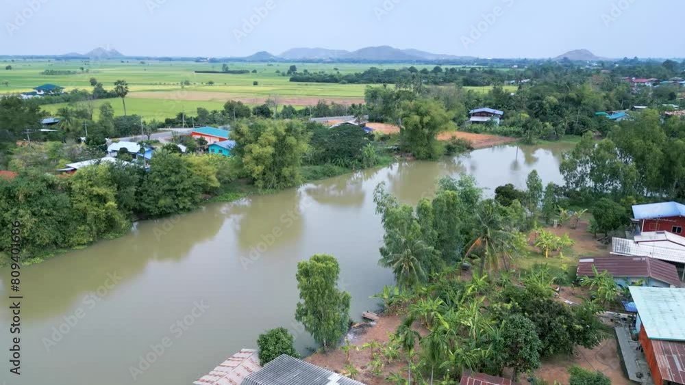 Thailand jungle, forest of trees from a drone Thailand jungle, forest of trees from a drone