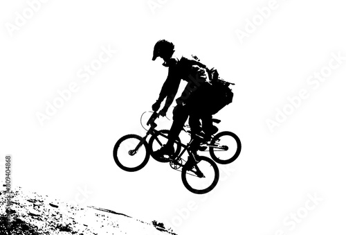 bmx racers in the air