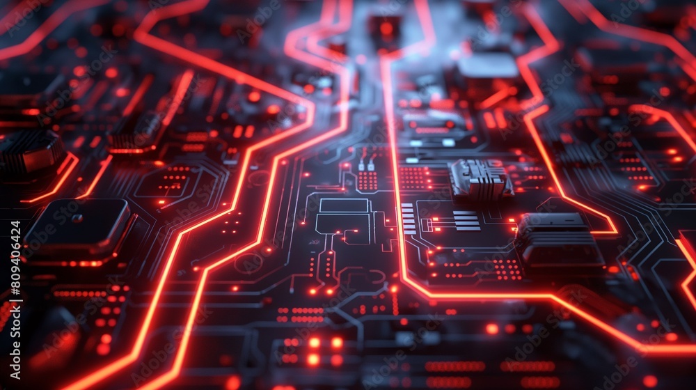 Make an 8K tech masterpiece using futuristic parts and circuit designs. Make an 8K tech masterpiece using futuristic parts and circuit designs.