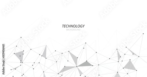 Geometric mesh lines on a white background. Triangle pattern. Geometric abstract background with simple Triangle elements.